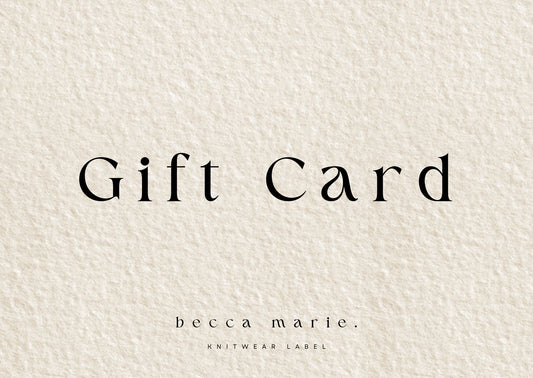 Becca Marie Knitwear Gift Card
