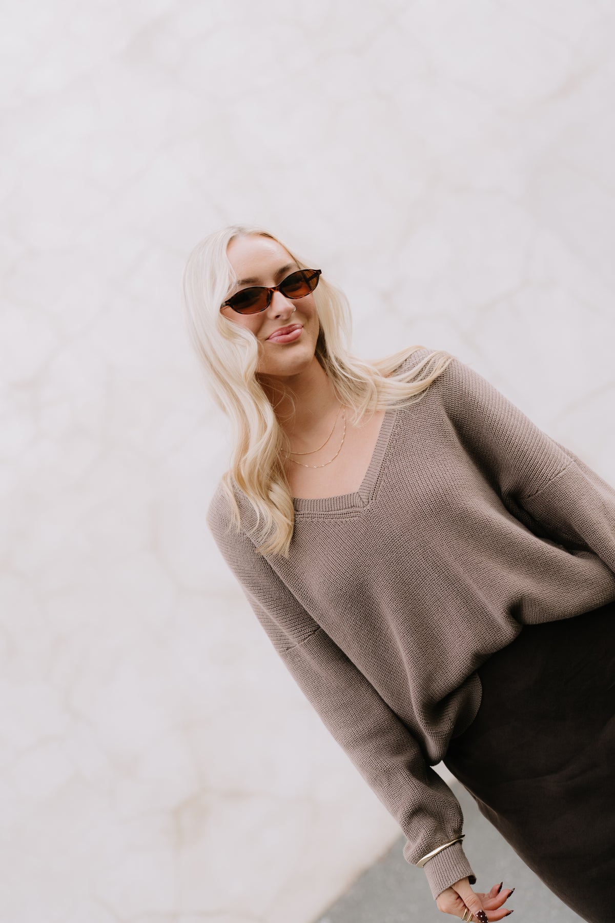 Sample Drift V-Neck Knit